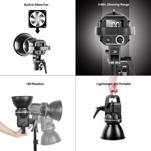 GVM P80S-2D 80W Lantern Softbox'lı Spot Led Işık Seti - Thumbnail