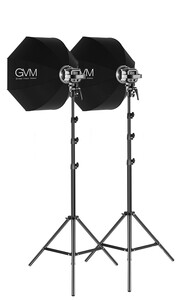 GVM - GVM P80S-2D 80W Softbox'lı Spot Led Işık 2'li Set (1)