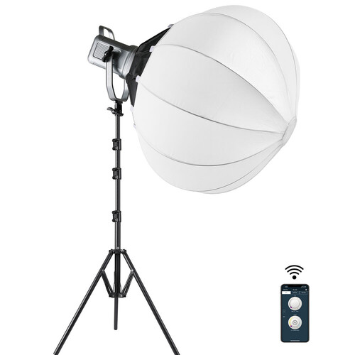 GVM PR150D Bi-Color LED Lantern Softbox Üçlü Video Işık Seti