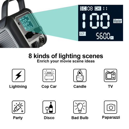 GVM PR150R Bi-Color & RGB Lantern Softbox Üçlü Video Işık Seti