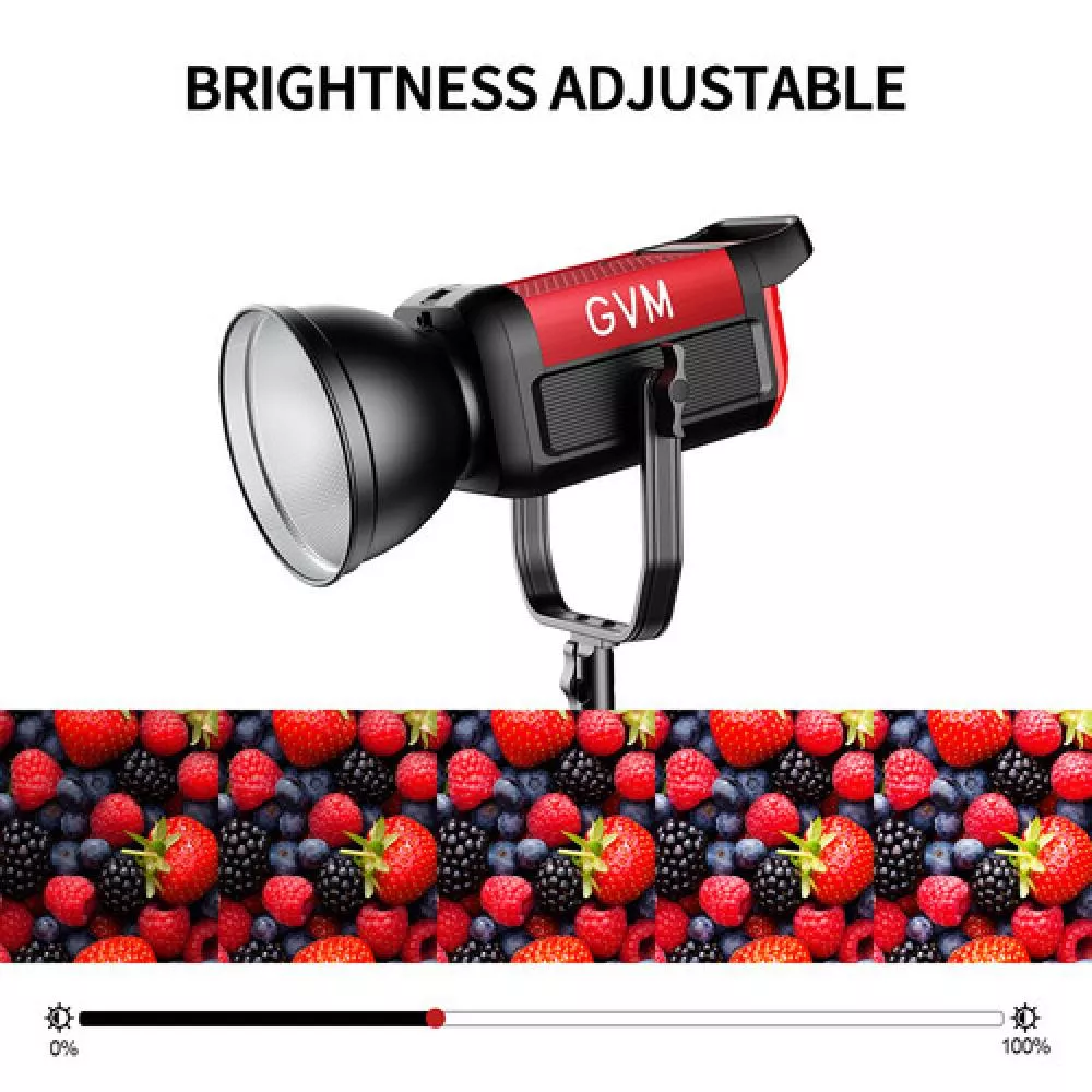 GVM Pro SD200B Bi-Color LED Video Spotlight COB Monolight with Lantern Softbox- Set 2