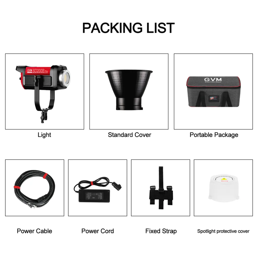 GVM Pro SD300B Bi-Color LED Monolight with Softbox set 1 - Thumbnail