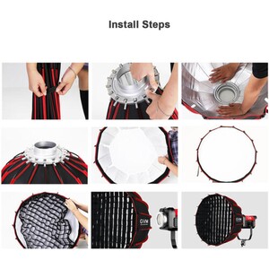 GVM Pro SD300B Bi-Color LED Monolight with Softbox set 1 - Thumbnail