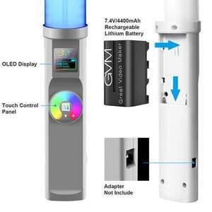 GVM RGB-T20R Bi-Color RGB LED Video Işığı - Thumbnail