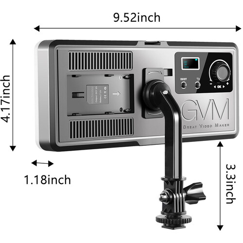 GVM RGB20W1L Kamera Üstü RGB Led Video Işığı