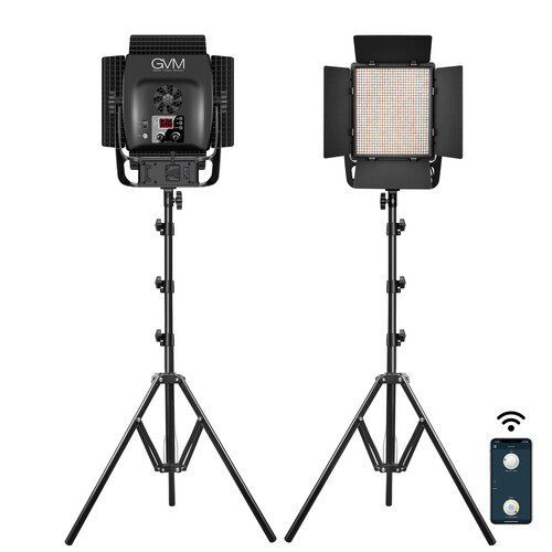 GVM-S900D Aktif Fan Soğutmalı LED Panel 2'li Set