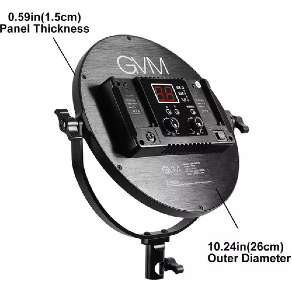 GVM Y30D160 Bi-Color LED Video Edge Light (10