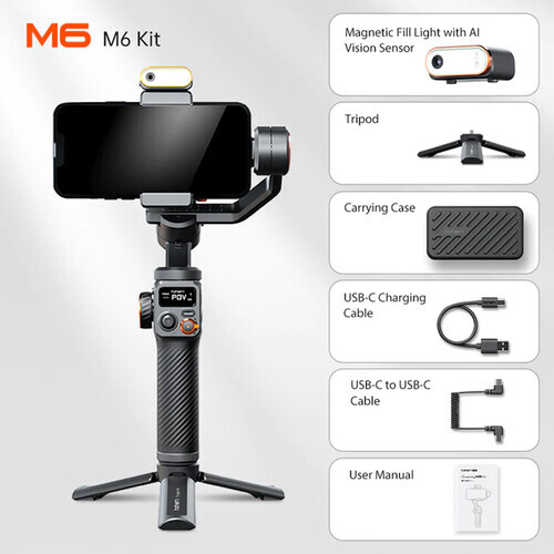 Hohem Isteady M6 Telefon Stabilizer Gimbal Kit