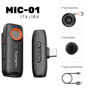 Hohem - Hohem MIC-01 Wireless Yaka Mikrofonu (Type-C) (1)