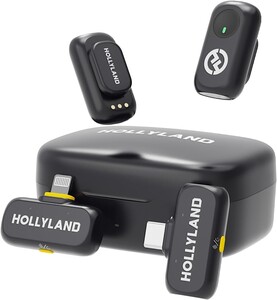Hollyland - Hollyland LARK A1 Combo 2 Kişilik Kablosuz Mikrofon Sistemi