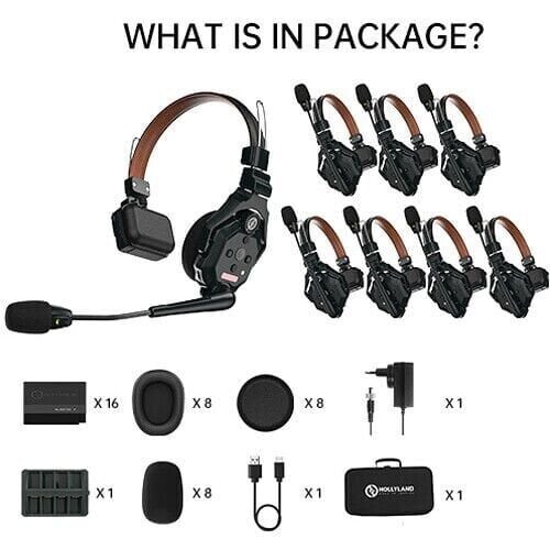 Hollyland Solidcom C1 PRO-8S Profesyonel Kablosuz Intercom Sistemi (8 Kullanıcı)