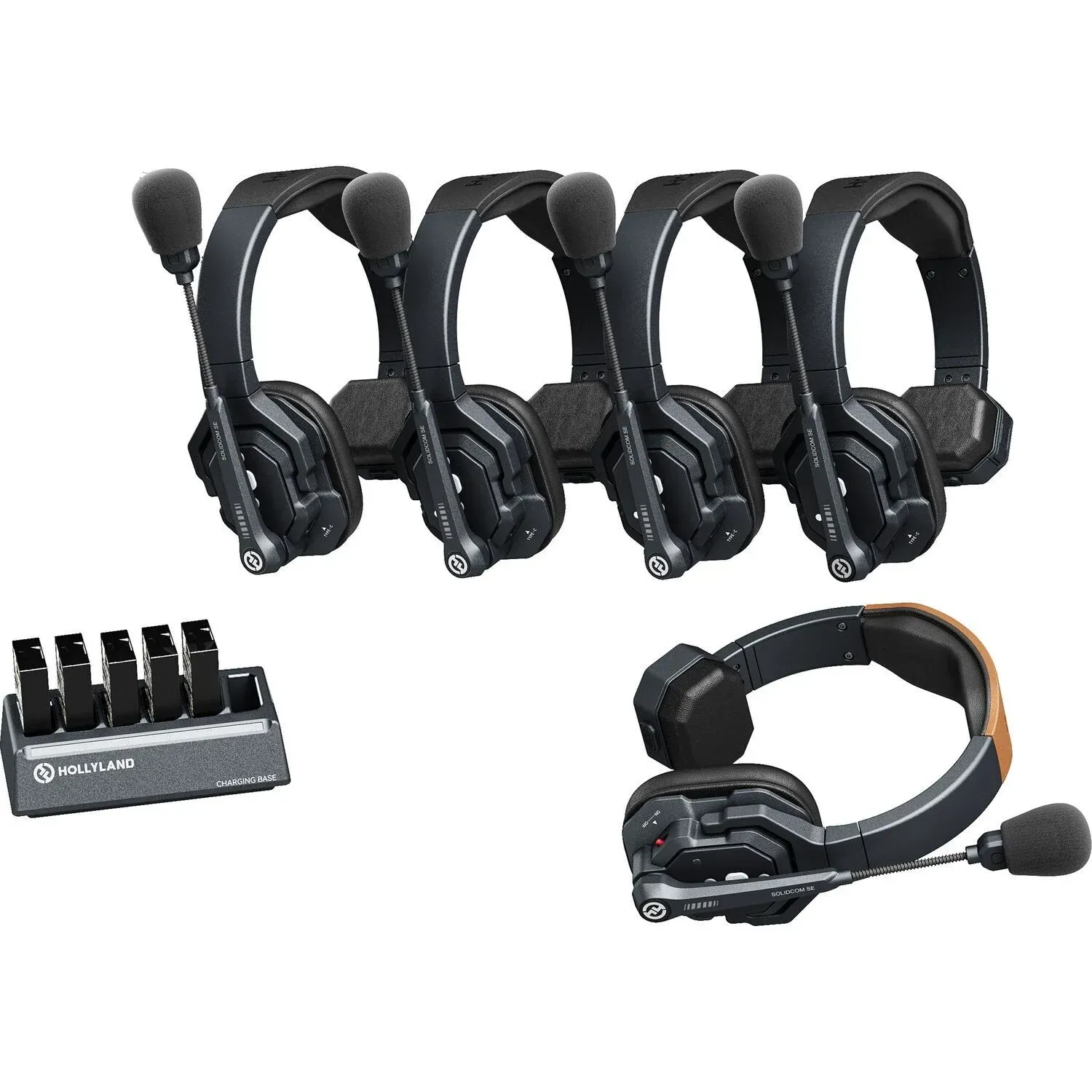 Hollyland - Hollyland Solidcom SE-5S Kablosuz Intercom Sistemi Global Version (5 Kullanıcı)
