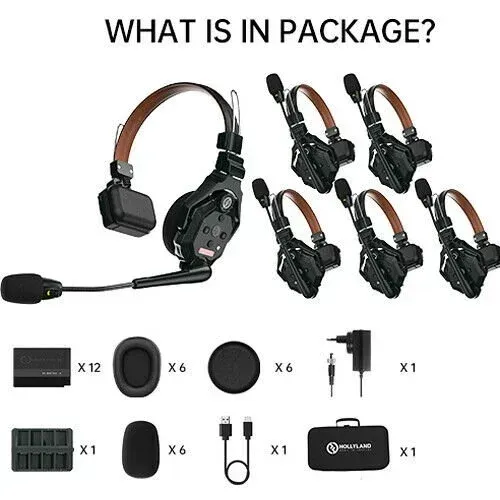 Hollyland Solidcom SE-6S Kablosuz Intercom Sistemi Standart Version (6 Kullanıcı) - Thumbnail