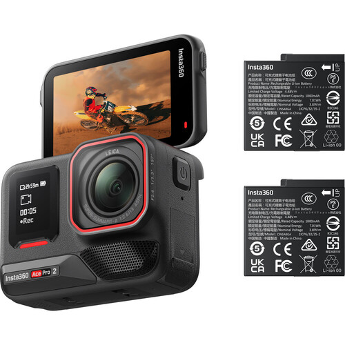Insta360 Ace Pro 2 Aksiyon Kamera Dual Battery Bundle