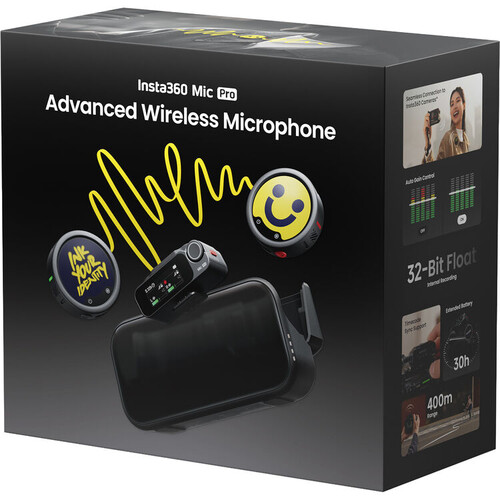 Insta360 Mic Pro İki Kişilik Kablosuz Mikrofon Seti