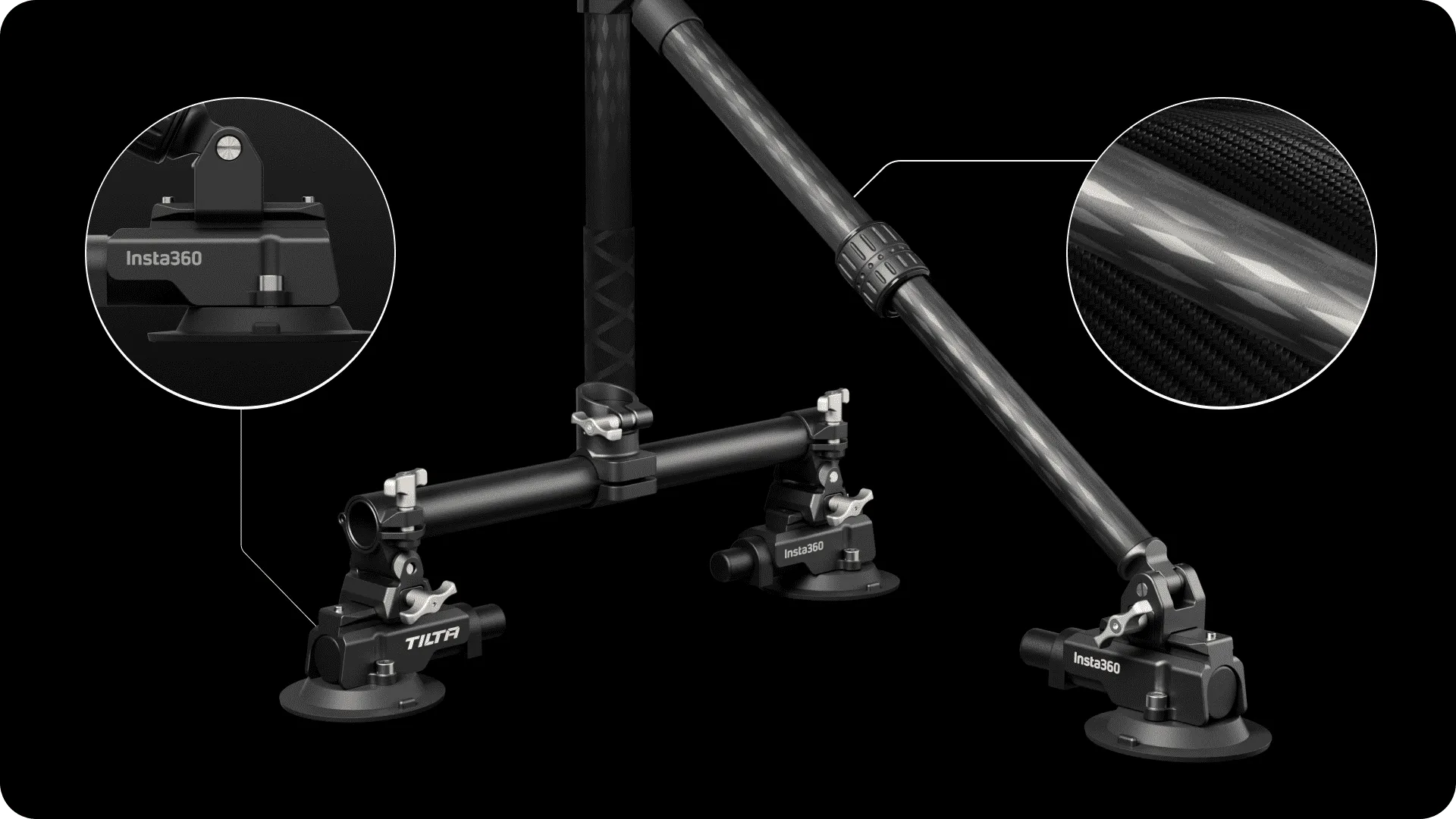 Insta360 Üç Vantuzlu Araç Montaj Kiti