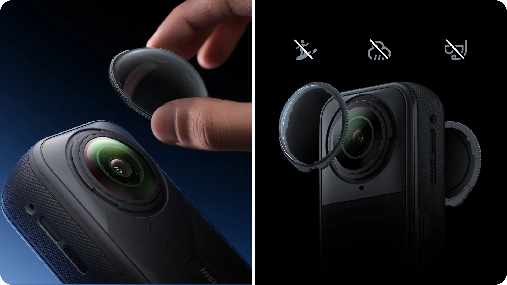 Insta360 - Insta360 X5 Standard Lens Guards (1)
