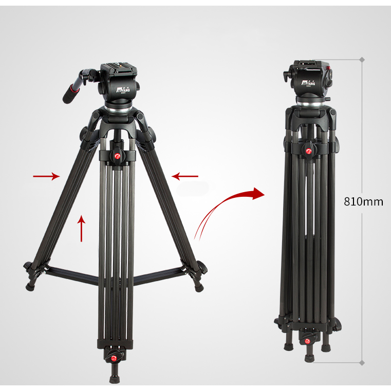 Jieyang - Jieyang 0606B 185cm Profesyonel Video Tripod