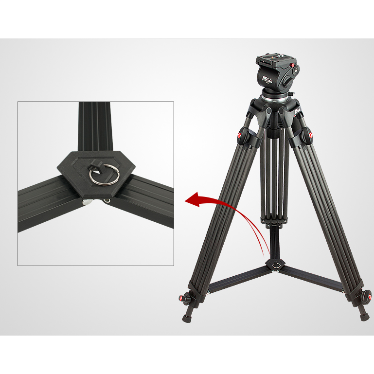 Jieyang 0606B 185cm Profesyonel Video Tripod - Thumbnail