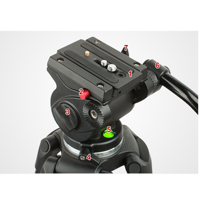Jieyang 0606B 185cm Profesyonel Video Tripod - Thumbnail