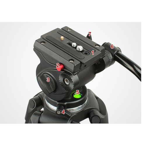 Jieyang 0606B 185cm Profesyonel Video Tripod