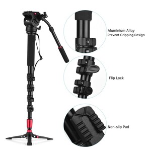 Jieyang JY0516B Kilit Mandallı Profesyonel Monopod - Thumbnail