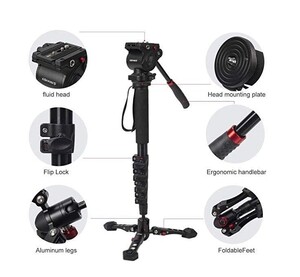 Jieyang - JieYang JY0518B Mandallı Kilit Sistemli Monopod