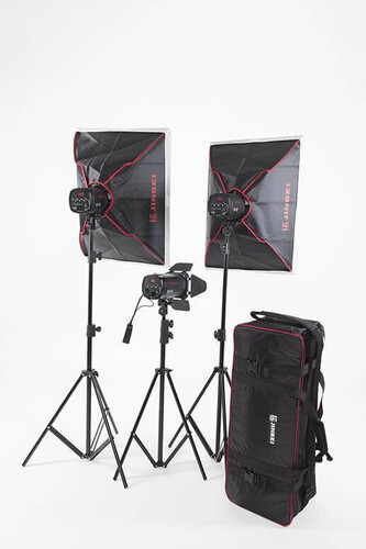 JINBEI 400Watt 3'lü Paraflaş Seti