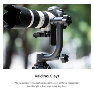 Kaiseberg Ağır Hizmet Tipi Gimbal Tripod Başlığı (31.033) - Thumbnail
