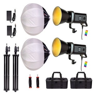 Kaiseberg - Kaiseberg KS-200 RGB AIR Led KRL-65 Lantern Softbox - Kit 2