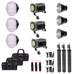 Kaiseberg - Kaiseberg KS-200B AIR Led KRL-65 Lantern Softbox - Kit 3