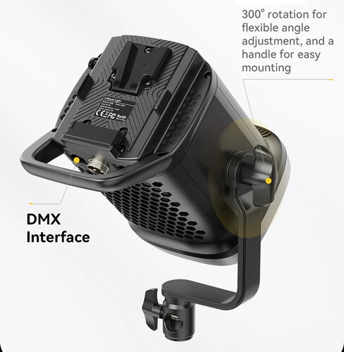 Kaiseberg KS-200B AIR V-Mount Profesyonel Led Işık (Tek Kafa)