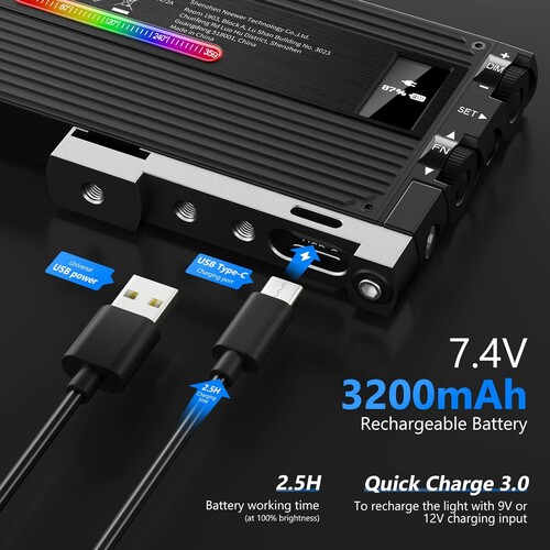 Kaiseberg M1 RGB Mini Mobil Video Işığı
