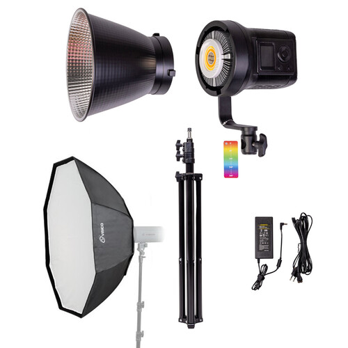 Kaiseberg SK-135FR RGB AIR Spotlight Işık 80cm Octagon Softbox Set - Tekli Kit