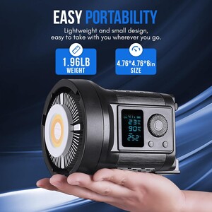 Kaiseberg SK-135FR RGB AIR Spotlight Işık 95cm Octagon Softbox Set - İkili Kit - Thumbnail