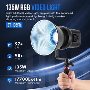 Kaiseberg SK-135FR RGB AIR Spotlight Işık 95cm Octagon Softbox Set - Tekli Kit - Thumbnail