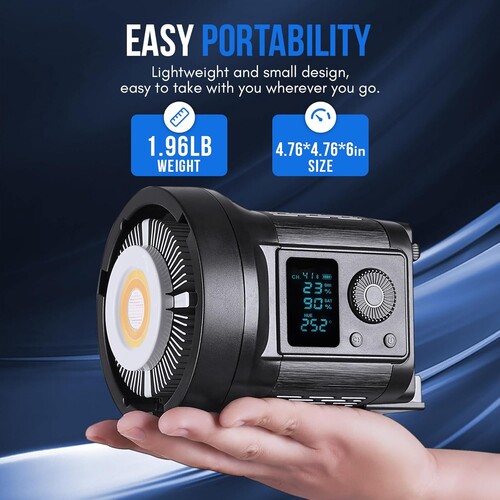 Kaiseberg SK-135FR RGB AIR Spotlight Işık 95cm Octagon Softbox Set - Tekli Kit