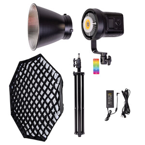 Kaiseberg - Kaiseberg SK-135FR RGB AIR Spotlight Işık 95cm Octagon Softbox Set - Tekli Kit