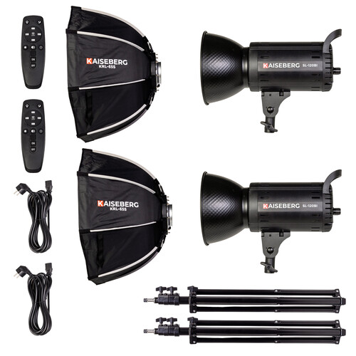 Kaiseberg SL-120BI 120W Bi-Color Profesyonel Çekim Işık Seti - Kit 2