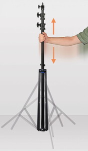 Kaiser Fototechnik - Kaiser Işık Ayağı 124-307cm (3188) (1)