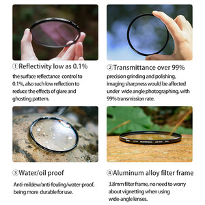 Kase 82mm Multi Coated UV III Filtre - Thumbnail