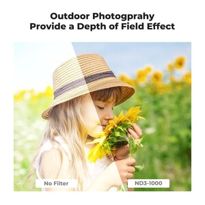 K&F 77mm Nano-D Serisi ND3-ND1000 Filtre (1.5-10 Stop) - Thumbnail
