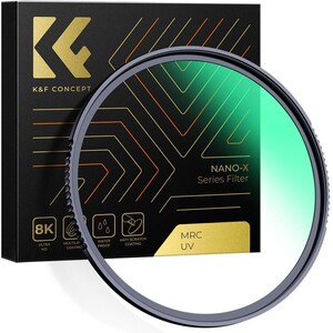 K&F - K&F Concept 105mm NANO-X MC-UV 28 Çok Katmanlı Kaplamaya sahip Koruma Filtresi 8K Ultra HD