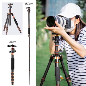 K&F Concept BA225 Carbon Fiber Tripod Ball Head (KF09.077V1) - Thumbnail