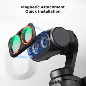 K&F Concept Insta360 Luna Ultra İçin 4 Parça Filtre Seti (CPL + ND16 + ND64 + ND256) - Thumbnail