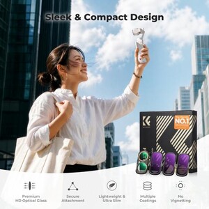 K&F Concept Insta360 Luna Ultra İçin 4 Parça Filtre Seti (CPL + ND16 + ND64 + ND256) - Thumbnail