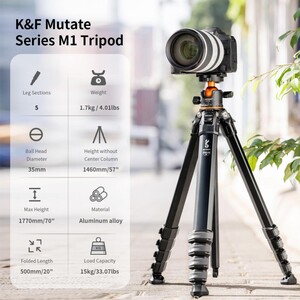 K&F Concept - K&F Concept KF09105 Kompakt Tripod (SP4022M3) (1)