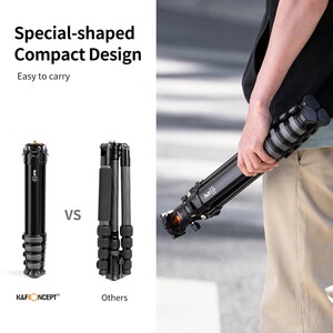 K&F Concept KF09105 Kompakt Tripod (SP4022M3) - Thumbnail