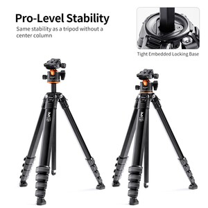 K&F Concept KF09105 Kompakt Tripod (SP4022M3) - Thumbnail