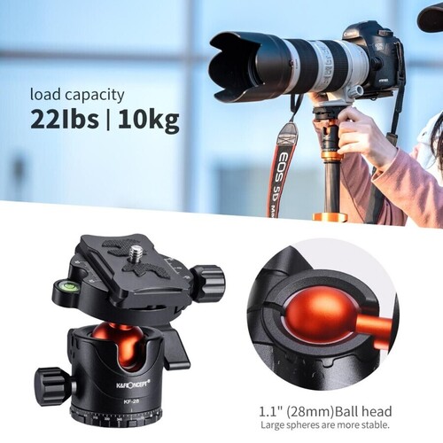 K&F Concept SA225C1 Carbon Fiber Tripod (KF09.094)